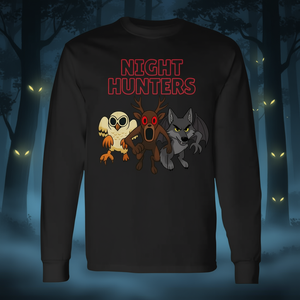 T-shirt a maniche lunghe da gamer, Night Hunters 3, Animali nella foresta, Prodotto promozionale - Product Image 3