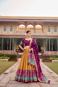 Último Diseño de Patola Tussar, Seda Estampada Digitalmente, Algodón de Alta Calidad, Estilo Pakistaní, Salwar Kameez para Fiesta, FABZONE - Product Image 4