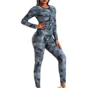 ชุดวอร์มลายพรางแฟชั่นคุณภาพสูงสำหรับผู้หญิง เนื้อผ้านุ่มสบาย เหมาะสำหรับชุดลำลองและชุดเดินทาง - Product Image 2