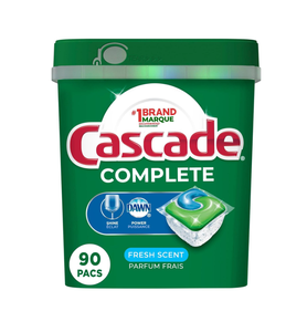 Cápsulas de detergente para lavavajillas Cascade Complete Shine Boost, aroma fresco - Product Image 2