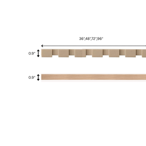 Moulures en bois massif, garniture décorative pour plinthe de meuble, plinthe sur mesure pour le bas des armoires de cuisine, accent de meuble - Product Image 2