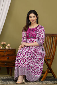 Robe longue de qualité supérieure séquence broderie travail côté Dori Handloom fabricant indien - Product Image 6