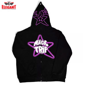 เสื้อฮู้ดดี้แบบซิป ดีไซน์เองได้ ผู้ชาย แขนยาวเต็มตัว มีกระเป๋าข้าง แฟชั่น - Product Image 3