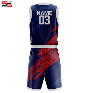 Sportswear Training Basketball Uniform Mens Breathable Set Custom Logo Reversible Basketball Uniforms Made in Pakistan - Product Image 2