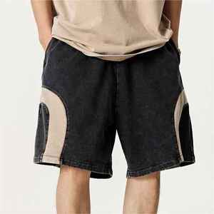 2025 <b>Men's</b> Summer Daily Quick Dry Fitness <b>Shorts</b> 100% Cotton Wholesale Fashion Multi-Color Loose Making Custom Arc <b>Patch</b> - Product Image 1