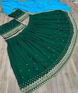 Wholesale Price Heavy Cotton Silk Foil Print Lehenga Choli Beautiful Ethnic Garment Dupatta Indian Pakistani Party Wear - Product Image 3