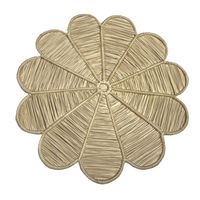 Napperons de table élégants, faits à la main, écologiques, en rotin, antidérapants, taille personnalisable, pour la salle à manger, la décoration de la maison, les mariages