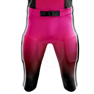 Conjuntos de manga corta transpirables de uniforme de fútbol americano hecho a medida de alta calidad superventas - Product Image 6