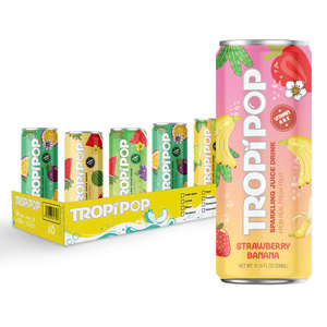 Tan Do/OEM, Refresco de Frutas Carbonatado en Lata de 330 ml, Jugo de Frutas, 10% Brix, Ácido Cítrico, Azúcar de Caña, Sabores Personalizados, Color de Fruta - Product Image 1