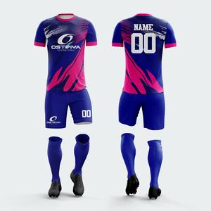Conjuntos de Ropa Deportiva de Fútbol de Poliéster Transpirable de Secado Rápido con Diseño de Logotipo Personalizado, Impresión por Transferencia de Calor en la Parte Delantera, Uniforme de Fútbol de Secado Rápido - Product Image 6