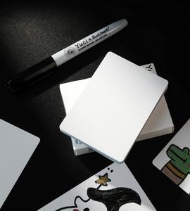 Cartas de Juego de Papel Barnizado de Doble Cara, Blancas Puras, Estilo Europeo, Ecológicas, para Práctica de Magia y Accesorios Especiales - Product Image 6