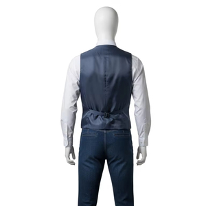 Chaleco transpirable de un solo pecho para hombre, chaleco informal ligero de tela de lino y algodón para primavera y verano, ropa de negocios Formal - Product Image 4