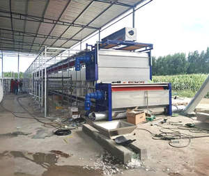 Séchoir à air à bande pour fumier de volaille et de vache avec pompe, boîte de vitesses et moteur pour la production d'engrais - Product Image 5