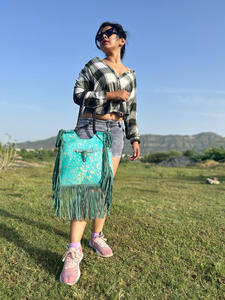 ขายใหม่ร้อนส่วนลดผมบนโลหะหนังวัวผู้หญิงใต้วงแขน Tote กระเป๋าคุณภาพสูงมาตรฐาน Bull Skull ชิ้นกระเป๋าช้อปปิ้ง - Product Image 2