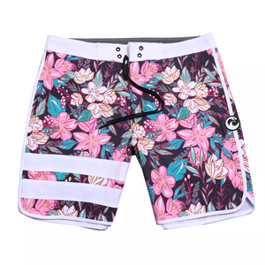 Pantalones cortos deportivos de gimnasio con logotipo impreso personalizado para hombre, tela elástica de 4 vías, patrón sólido, entrenamiento, correr, teñido liso - Product Image 3