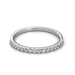 Bague de mariage en diamant cultivé en laboratoire en or 10 carats bijoux en diamant de laboratoire bague de fiançailles bague de fiançailles bande d'éternité ronde classique - Product Image 3