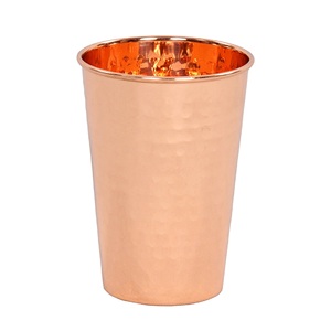 Set of 2 Pcs Smooth Finished <b>Copper</b> Tumbler for Water Drinking Use Home <b>Kitchen</b> Decor - Product Image 4