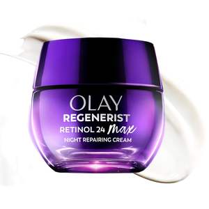 Huile de Nuit au Rétinol Olay pour Femmes MAX, Hydratant Visage Anti-Âge Bio à l'Huile de Rose et d'Olive, Non Gras, Anti-Rides, Lissant - Product Image 1