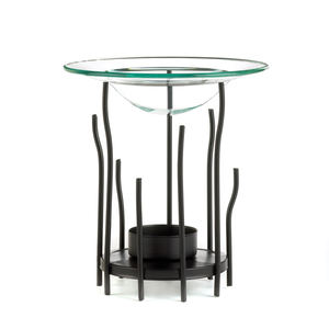 Brass Aroma Oil Burner with Rose Gold <b>Bowl</b> - Product Image 2