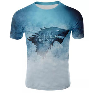 เสื้อยืดคอกลมแขนสั้นสำหรับผู้ชาย,แบบเต็มตัวพิมพ์ลายแฟชั่นแบบเรียบง่ายสำหรับผู้ชายเข้ารูป - Product Image 1