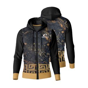 Sweat-shirts pour hommes sur mesure, design tribal unisexe, sweat-shirt à capuche, pull d'hiver, pull de sport pour l'entraînement, avec poche - Product Image 1