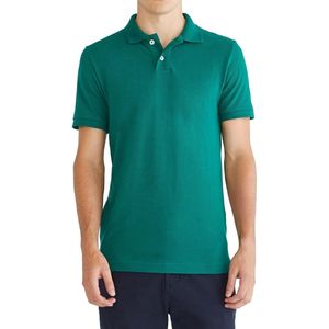 Polos transpirables con estampado de puntos 100% algodón logotipo personalizado ligero cómodo media manga Polo camisa - Product Image 5