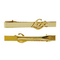 Pince à cravate en laiton doré avec logo personnalisé gravé, pour homme, cadeau d'entreprise, accessoires professionnels