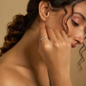 Trendy Fashionable Cluster <b>Rings</b> 171179 <b>Finger</b> <b>Ring</b> in Copper Alloy with Invisible Setting Geometric Shape for Gifts - Product Image 2