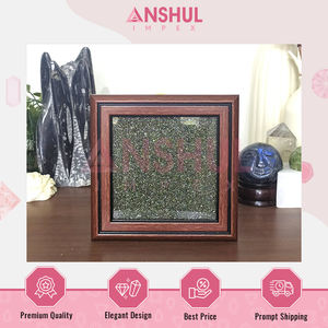 Affichage mural scintillant de qualité supérieure fabriqué à la main de cadre de poussière de pyrite pour la maison et le bureau - Product Image 5