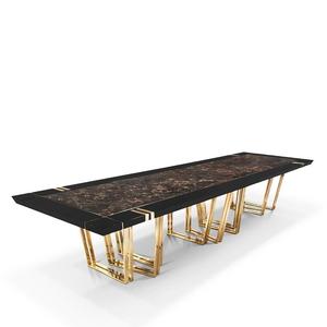 Muebles estilo sala de estar redonda moderna Patas de metal plateado Mesa auxiliar de metal moderno - Product Image 2