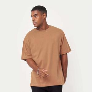 Camiseta de Hombre 100% Algodón, Estilo Vintage Lavado, 250gsm, Jersey Grueso, Tallas Grandes, Lisa, Estampada, Holgada, Directo de Fábrica - Product Image 6