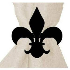 Anneaux de serviette en fer forgé avec design vintage orné pour décoration de table d'événement de qualité supérieure et style de mariage rustique. - Product Image 2