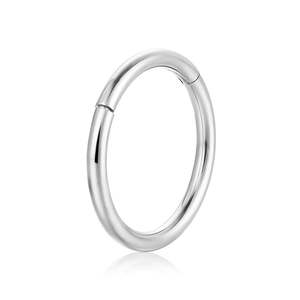 Anello per il Naso Regolabile in Acciaio Inossidabile Lucidato, Orecchini a Cerchio Stile Classico per Donne - Product Image 1