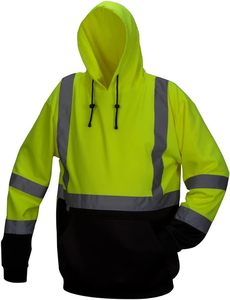 <b>High</b> Quality <b>Jumper</b> Unisex Hi <b>Vis</b> Reflective Safety Crew Neck Hoodie <b>High</b> Visibility Hoodie Hi <b>Vis</b> Safety Sweatshirt - Product Image 2