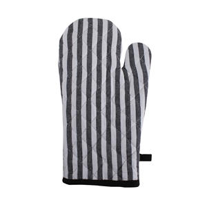 100% Cotton <b>Oven</b> Mitts <b>with</b> <b>Silicone</b> Strip Green Pot Holders for Cooking Microwave Baking Home Food Protection for Restaurants - Product Image 4