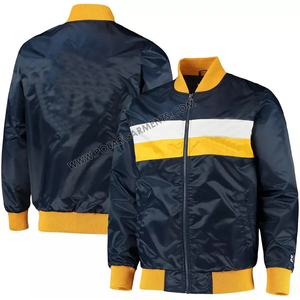 Vente en gros personnalisable OEM blouson bombardier d'hiver en satin très brillant revendeurs de marques de mode pour jeunes sportifs en vrac disponible - Product Image 6