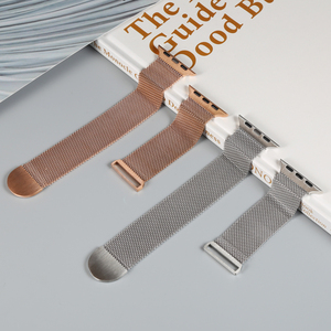 Coolyep-Mini boucle milanaise de luxe en acier inoxydable à double section et queue ronde pour bracelet <span class=keywords><strong>Apple</strong></span> <span class=keywords><strong>Watch</strong></span> - Product Image 4