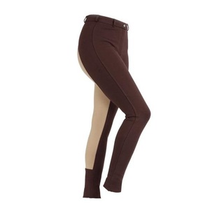 Shemax 2024 OEM nouvelle mode meilleure vente de haute qualité personnalisé dames chocolat/TAUPE deux tons équitation JODHPURS/JODPHURS toutes les tailles - Product Image 5
