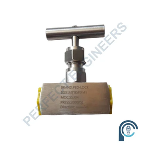 Válvula de aguja manual de acero inoxidable de alta presión Premium 100% medios de aire/gas a prueba de fugas de alta temperatura 7000Â °F - Product Image 3