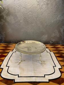 Soporte de pastel de Metal con acabado de plata alemana, decoración de mesa de fiesta de lujo, soporte de exhibición de pastel de Metal - Product Image 4