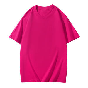 T-shirt en coton pur à manches courtes, coupe ample, épaules tombantes, coton peigné, 210g, avec logo personnalisé brodé ou imprimé, design OEM. - Product Image 2