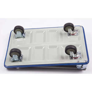 Compact Foldable Platform Cart <b>Dolly</b> 330 660 Lb Capacity Blue Steel PP Industrial Hand Cart With 360 Degree Swivel <b>Wheels</b> - Product Image 3