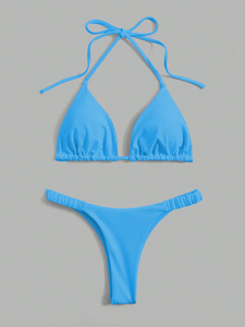 Traje de Baño de Dos Piezas para Mujer, Spandex/Algodón, Transpirable - Product Image 4
