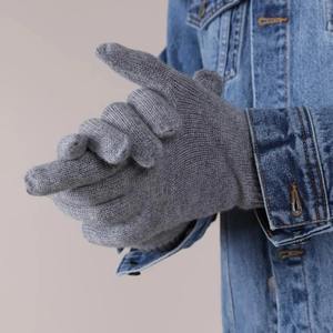 Chapeau en tricot trois pièces pour la protection des oreilles des hommes-Gants en tissu polaire tricoté à la mode - Product Image 3