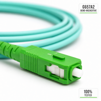 Cordon de brassage optique G657A2 SC APC 3,5 m Simplex 1,6 mm avec gaine LSZH, câble optique haute performance pour utilisation FTTH