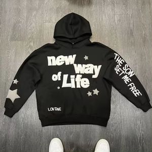 OEM Streetwear Heavyweight Custom Logo 100% algodón sudadera Puff impresión Plus Size Hoodie para hombres - Product Image 1