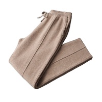 Nouvelle collection Automne/Hiver – Pantalon décontracté pour homme, taille haute, coupe régulière, en polyester/coton imperméable et respirant, tissu peigné lourd 280g, grandes tailles