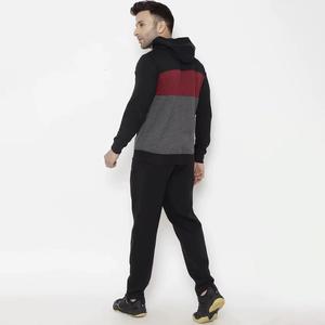 Conjunto Deportivo Casual para Hombre con Chaqueta con Cremallera, Manga Larga, Estilo Deportivo a Rayas para Primavera, Peso Pesado - Product Image 3
