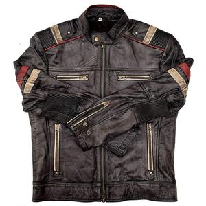 Blouson en cuir de moto unisexe homologué CE 2025, coupe-vent, service personnalisé OEM, protection tout temps pour la conduite - Product Image 4