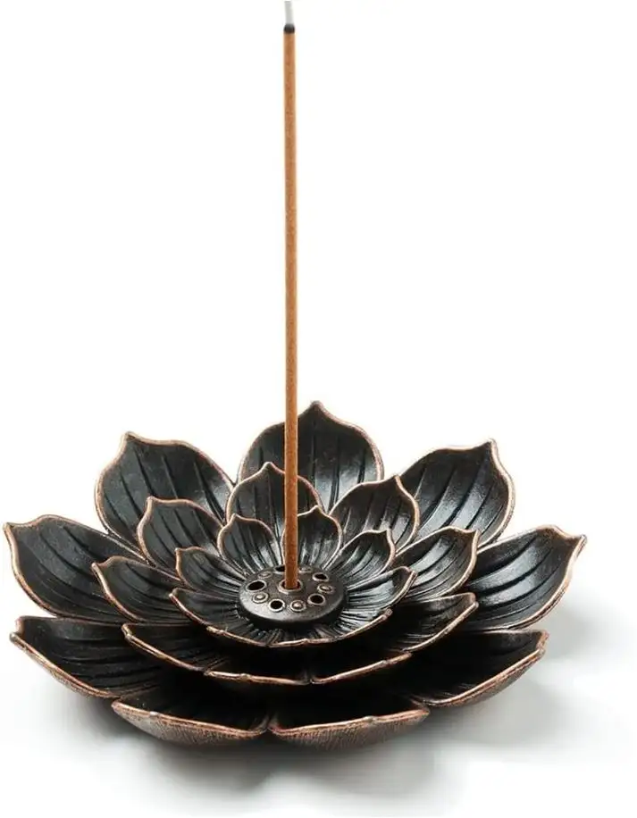 Modern metal incense stick holder hot selling high quality home fragrance ash catcher for home decor meditation desktop 2023
